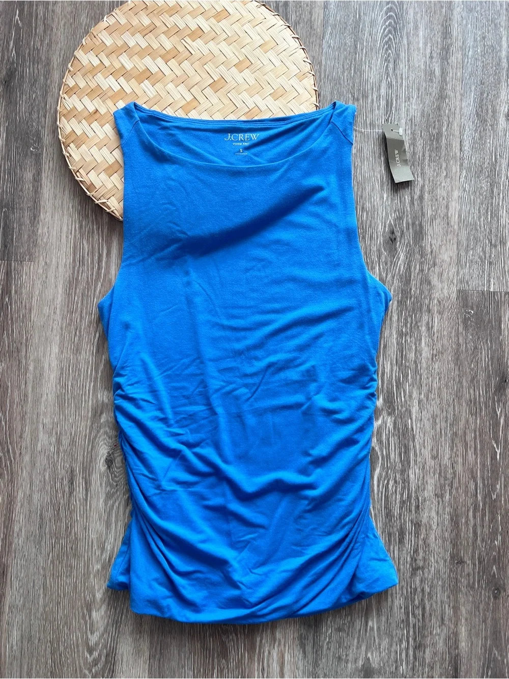 J. Crew form‎ knit tank in blue NWT